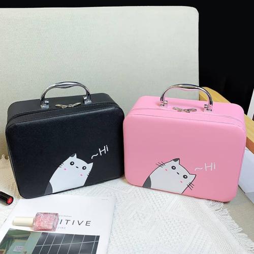 Portable cosmetic bag large capacity storage bag cosmetic case