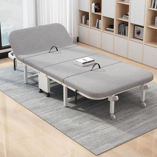 Office lunch break folding bed single simple bed nap portable four-fold bed