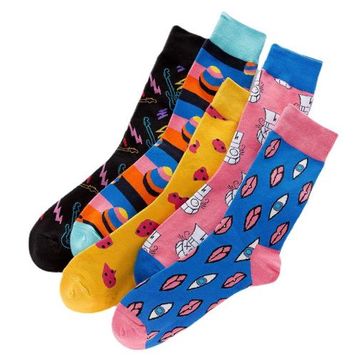 Coton Chaussette de cheville d’hommes couleur et motif différents pour le choix : Paire