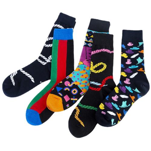 Coton Chaussette de cheville d’hommes couleur et motif différents pour le choix : Paire