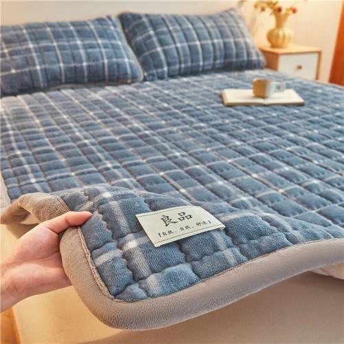 Milk Velvet Coral Mattress Mattress Upholstery Household Winter Thickened Mattress Bed Blanket