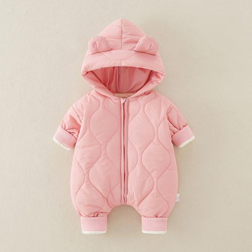 Baby autumn and winter clothes baby jumpsuit warm clothes newborn climbing clothes thickened cotton-padded