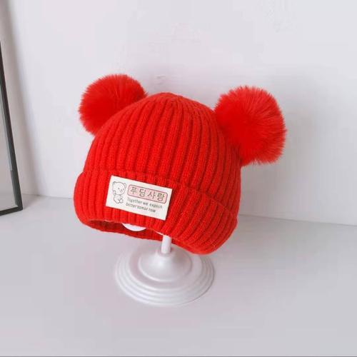 Autumn and winter children's hat cute newborn baby cap newborn knitted hat