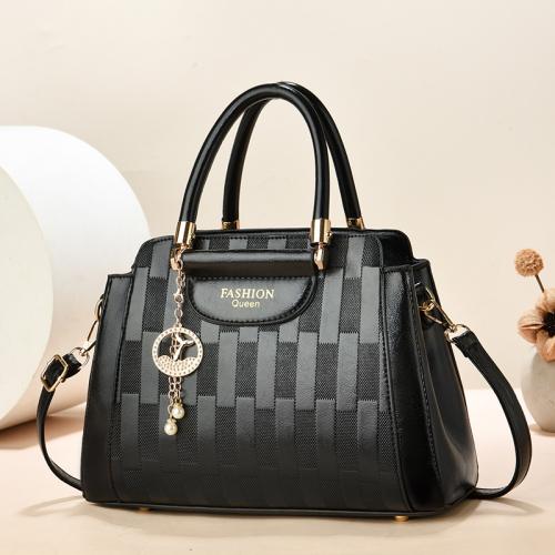 PU Leather hard-surface & Easy Matching Handbag attached with hanging strap PC