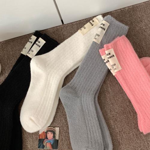 Poliéster Calcetines para mujeres, más colores para elegir, :,  Par