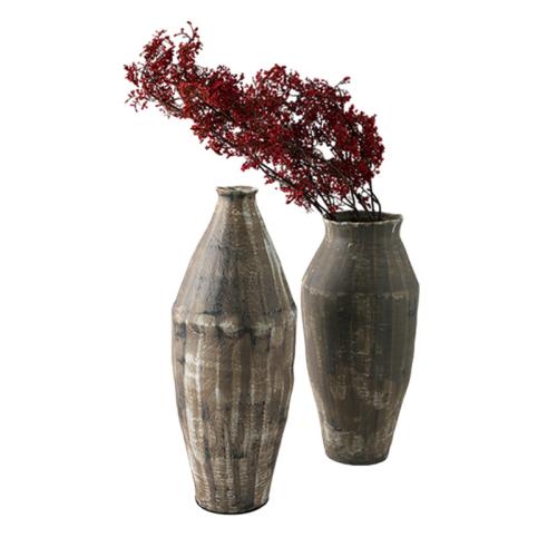 Retro Ceramic Vase Flower Ornaments Plain Pottery Living Room Dining Table Creative Decoration