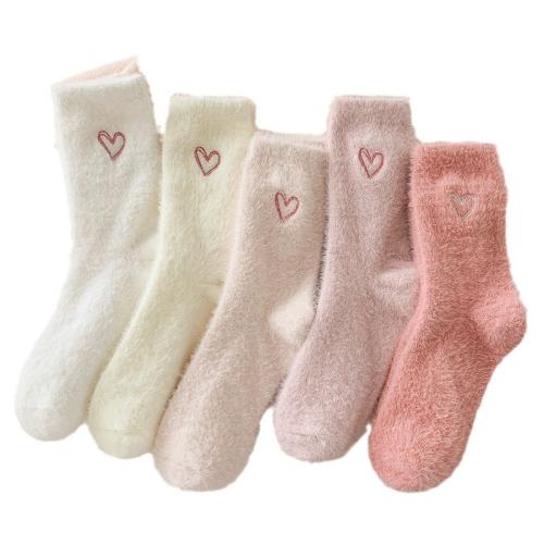 Polyester Women Ankle Sock anti-skidding & thermal Pair