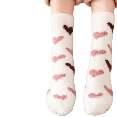 Polyester Women Ankle Sock anti-skidding & thermal Pair