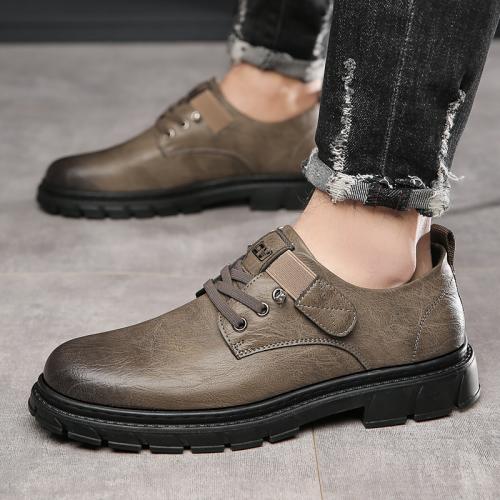 Microfiber PU Cuir synthétique & Pvc Chaussures décontractées pour hommes Injection de plastique Solide plus de couleurs pour le choix Paire