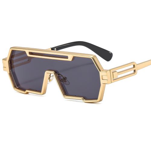 New punk metal one-piece sunglasses personality cool sunglasses