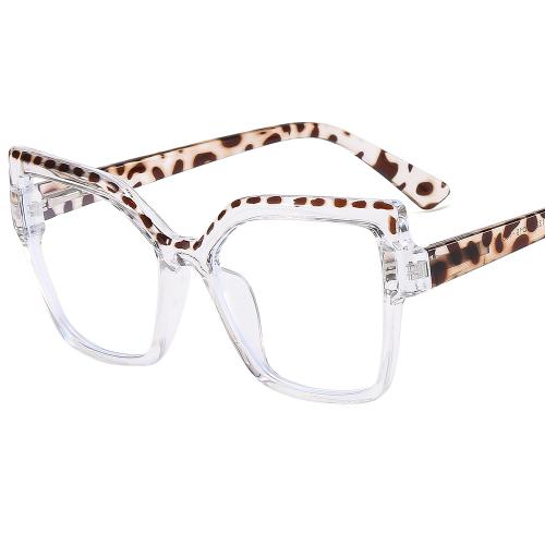 New Large Frame Cat's Eye Flat Mirror Colorful Fresh Artistic Fashion Glasses Frame