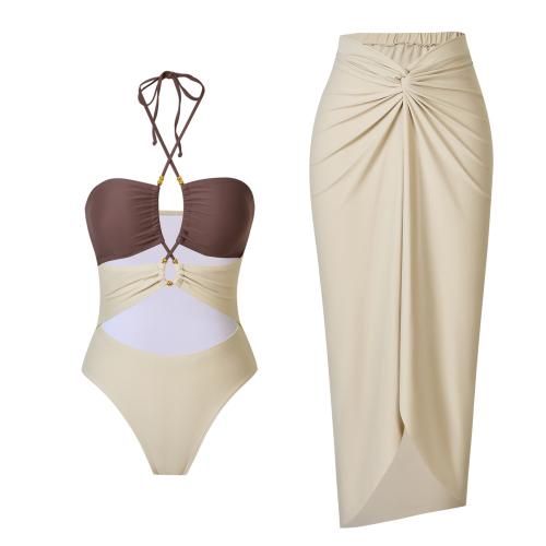 Poliéster No input file specified., Sólido, beige, 2PC/Conjunto,  Conjunto