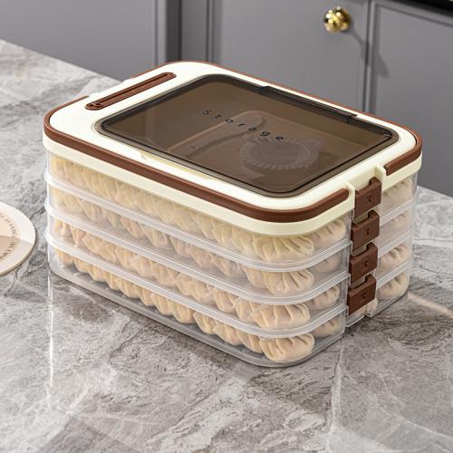 Freezer Box Refrigerator Dumpling Storage Box Multi-layer Food Grade Wonton Box Household Food Box