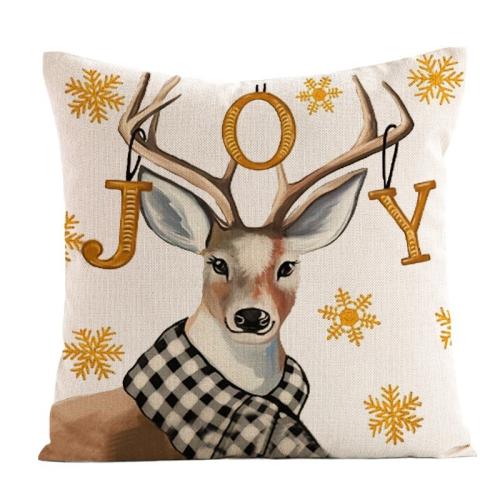 Linen Soft Pillow Case durable & christmas design printed PC