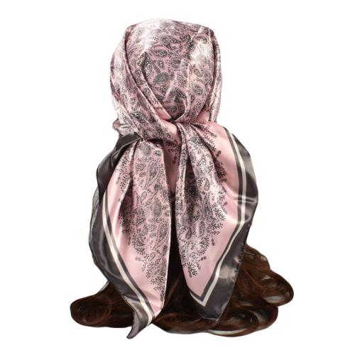 Fashion spring and summer new satin paisley pattern 90 large square scarf women's silk scarf