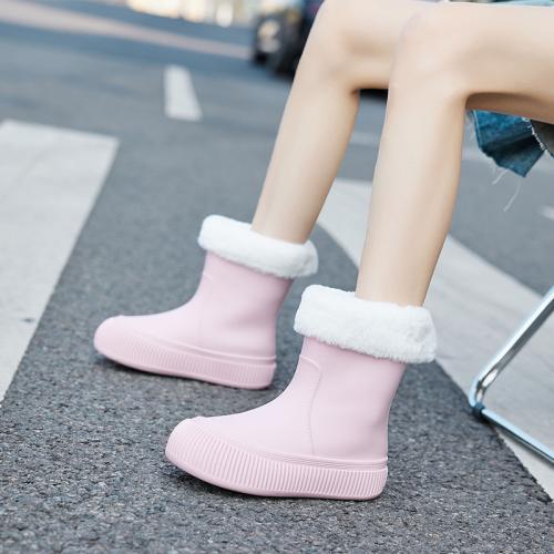 PVC Rain Boots hardwearing & anti-skidding Solid Pair