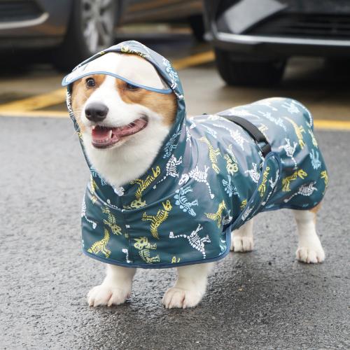 Cuero de la PU Impermeable perro, patrón diferente para la elección, más colores para elegir,  trozo