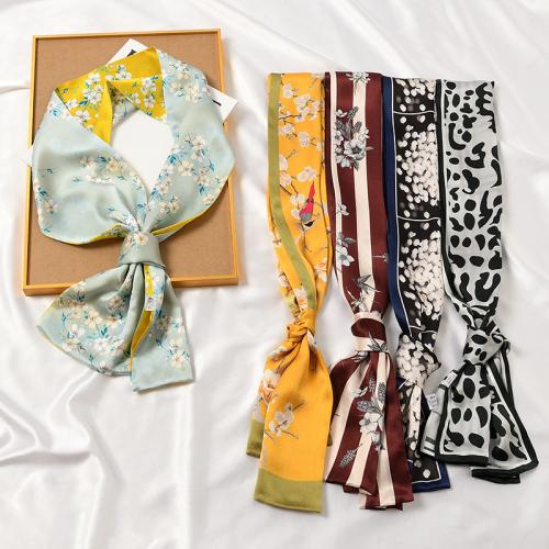 Spring and Autumn thin elegant small scarf small long scarf women's silk scarf all-match