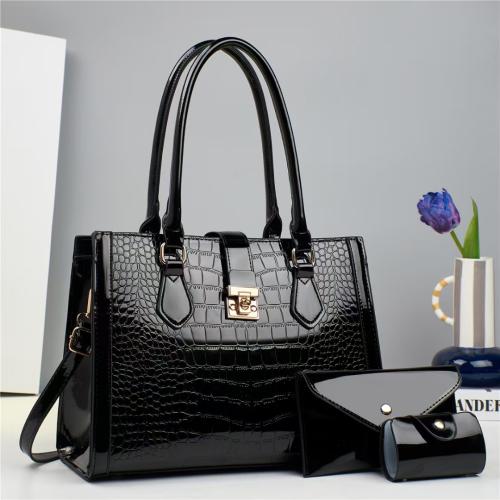 Large-capacity Portable Multi-piece Bag Women's High-end Crocodile Pattern Shoulder Bag