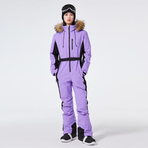 Women's Slim-fit Winter Outdoor Windproof Waterproof Warm-keeping Ski Suit