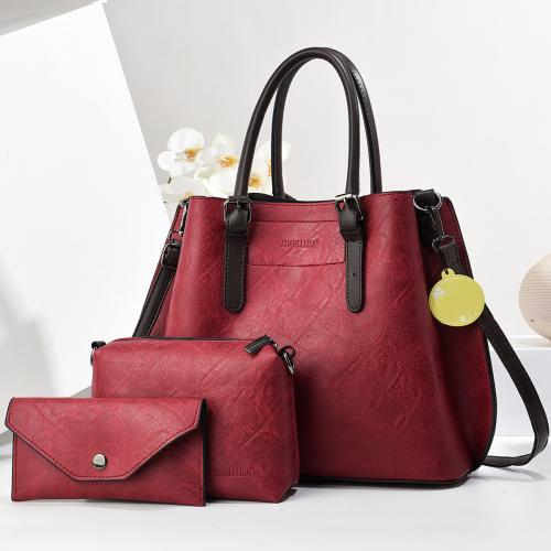 Vintage soft leather handbag bag texture bag messenger bag simple versatile women's bag