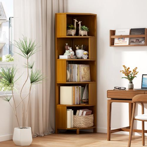 Irregular Walnut Color Corner Storage Cabinet Creative Thickened Bold Corner Cabinet Dust-proof Corner Cabinet