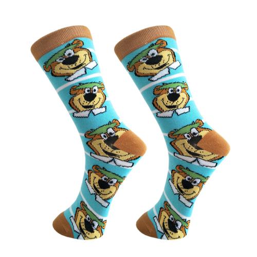 Cartoon men's tube socks animal series couple sports socks color socks