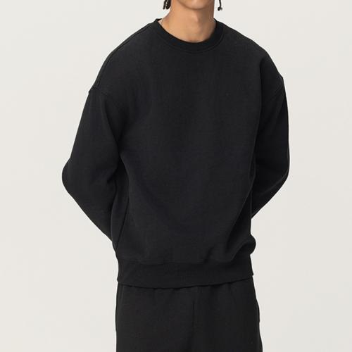 One-piece Velvet Crewneck Wear Loose Pullover Wear Men's Solid Color Sweatshirt