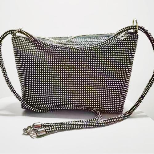 Aluminium & Polyester Crossbody Bag Noir pièce