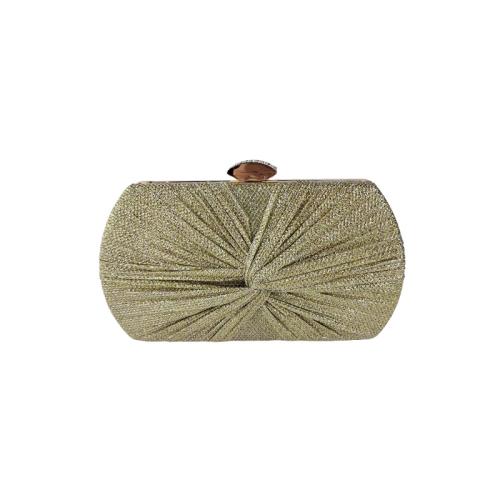 Fashion Metal Evening Bag Small Bag Pleated Woven Clutch Bag Hand Bag Evening Bag