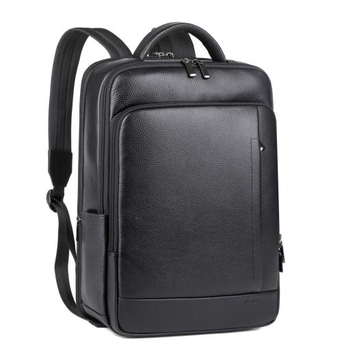 PU Leather Men's Business Backpack Large Capacity Backpack Laptop Backpack