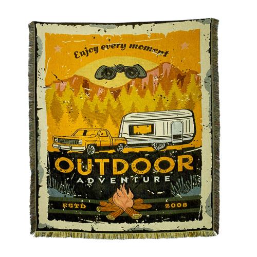 Camping Blanket Picnic Mat Nap Blanket Sofa Blanket Line Sofa Cover Blanket Sofa Cover