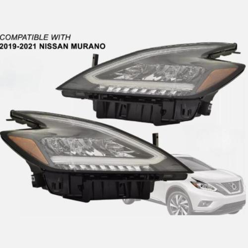 2019 2020 2021 Nissan Murano All LED Head Light Driver and Passenger PAIR