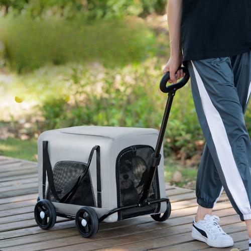 Small Pet Cart Dog Cat Cart Travel Pet Cart Lightweight Folding