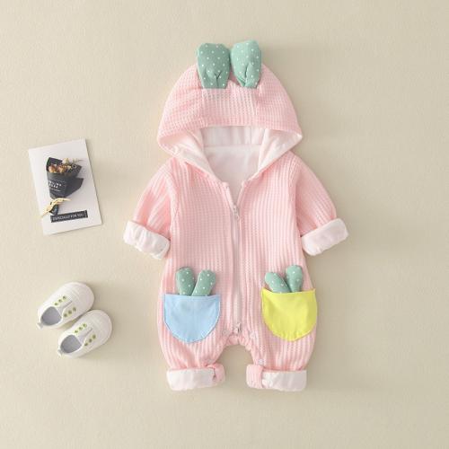 Baby clothes spring and autumn baby girl jumpsuit cute newborn baby clothes