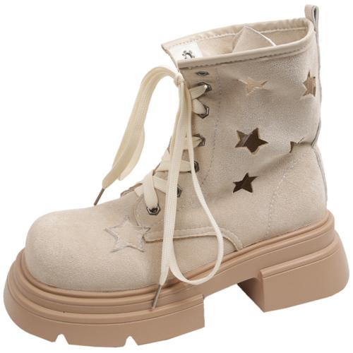 Vintage Height-increasing Thin Platform Martin Boots Women's New Summer All-match Short Boots