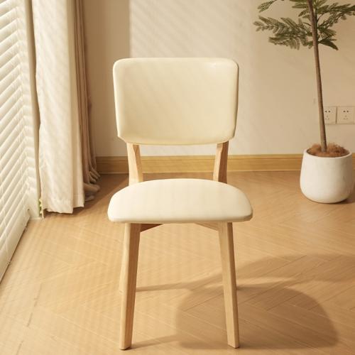 Solid Wood Dining Chair Nordic Modern Simple Backrest Chair Makeup Chair