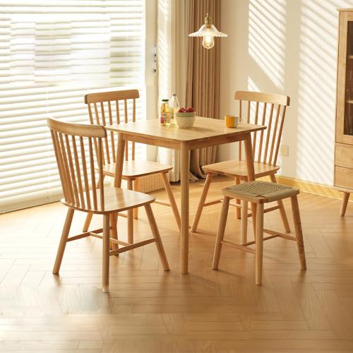 Nordic Modern Solid Wood Small Square Table Household Simple Dining Table