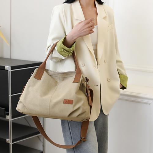 Large Capacity Shopping Shoulder Bag Casual Commuter Crossbody Bag All-match Travel Handbag New Women's Canvas Bag