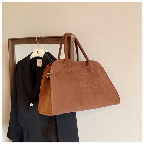 New Tote Bag Women's Fashionable All-match Large Capacity Commuting Vintage Suede Handbag