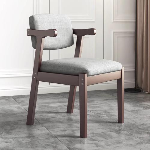 Solid wood dining chair home desk chair modern minimalist bedroom Leisure Study Office chair