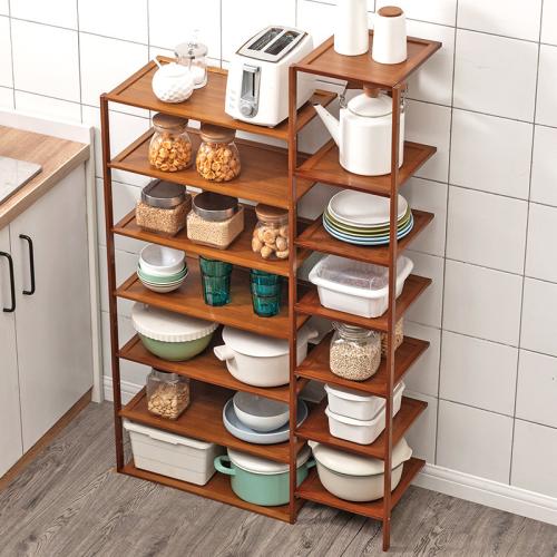 Kitchen storage rack household microwave oven rack multi-functional seasoning multi-layer shelf