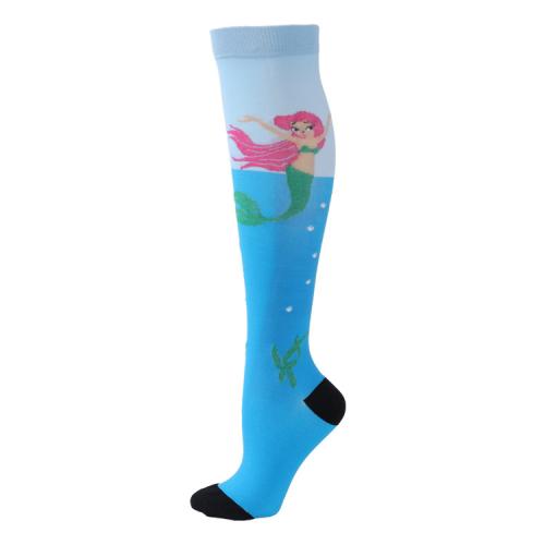 Outdoor sports elastic socks compression socks long tube calf compression socks