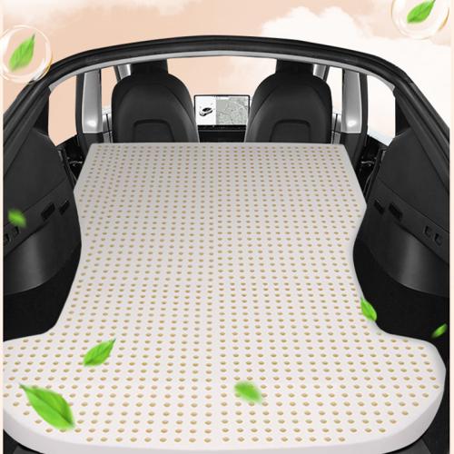 For Tesla ModelY3 Travel Car Mattress Trunk Sleeping Artifact Self-driving Travel Camping Latex Mat