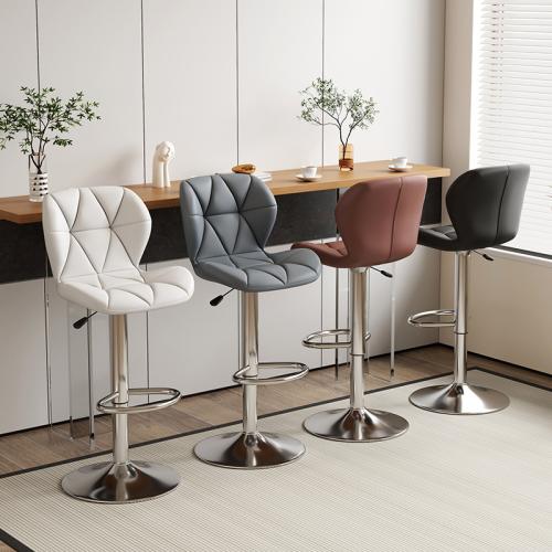 Bar Stool High Stool Light Luxury High-end Household Rotating Chair