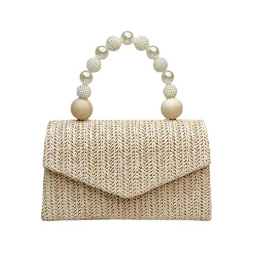 Evening Bag New Straw Women's Hand Bag Pearl Bag Fresh Women's Crossbody Bag