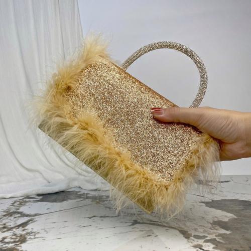 Evening Bag Autumn and Winter New Plush Bag High-quality Sequin Evening Bag