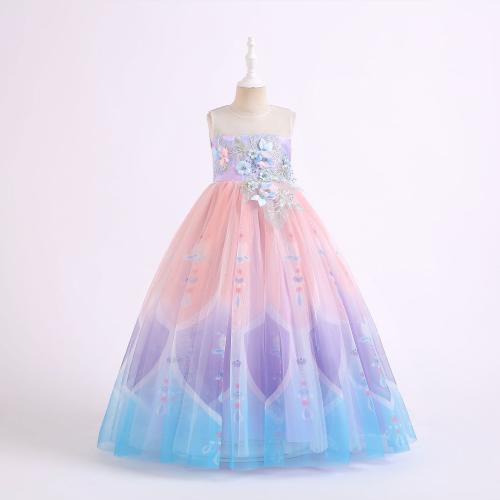 Children mesh dress girls princess dress girls dress evening dress