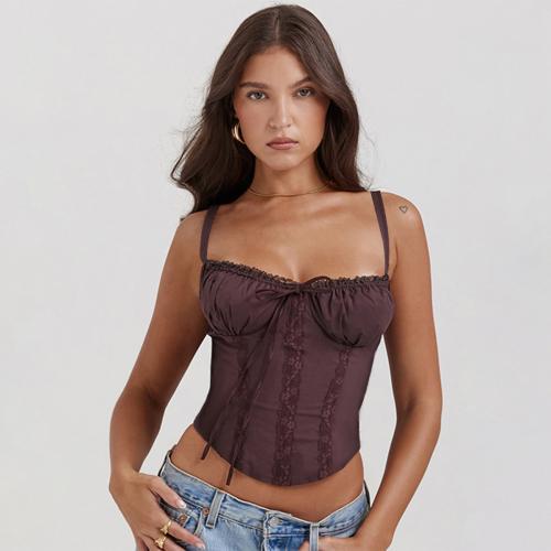 Summer new lace stitching strap sexy top hot girl camisole