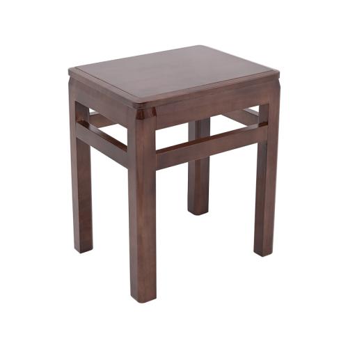 Solid Wood Square Stool 45cm Large Square Stool Retro Stool